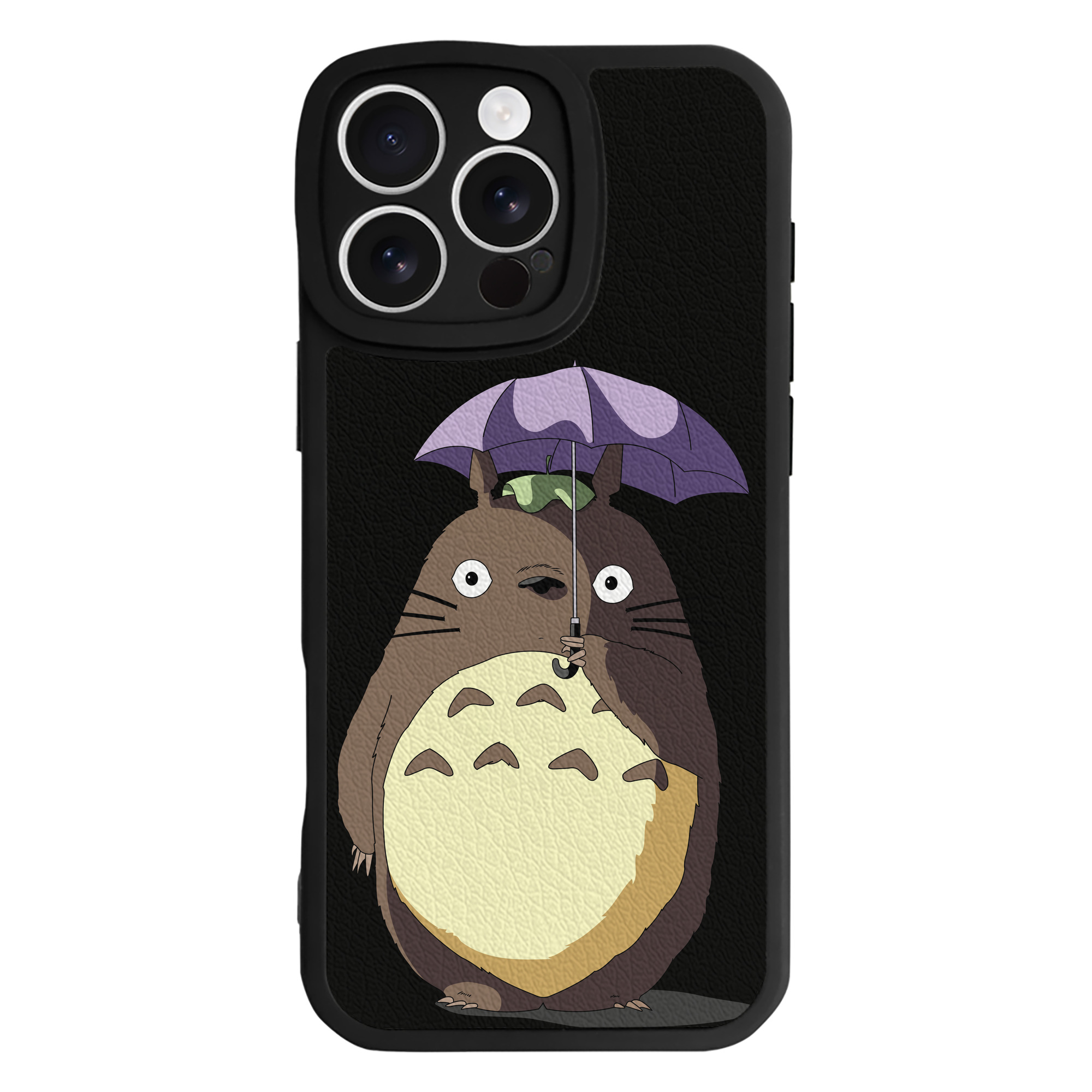 （画像用） となりのトトロ 草壁メイ 草壁サツキ My Neighbor Totoro Satsuki Kusakabe Mei Kusakabe 【iPhone 16シリーズ対応】シリコンスマホケース（レザー調） 材質：シリコン